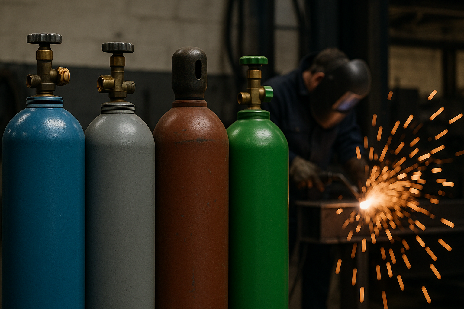Cilindros y suministro de gases industriales